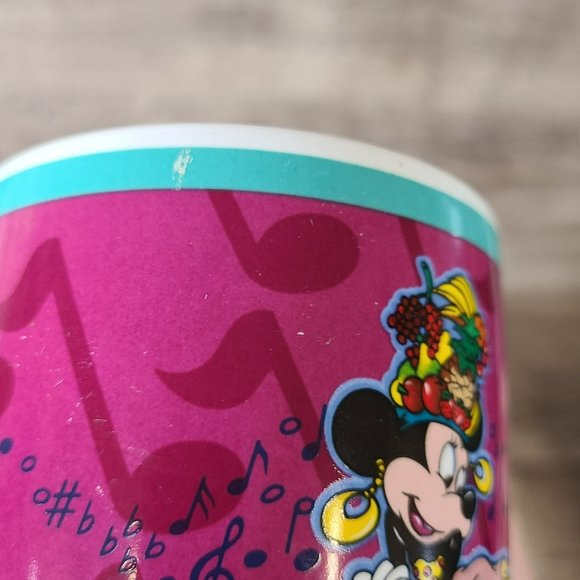 VTG 80's Walt Disney Applause 8oz Coffee Mug - Mickey Minnie Mouse Fiesta #14632 - Picture 7 of 9